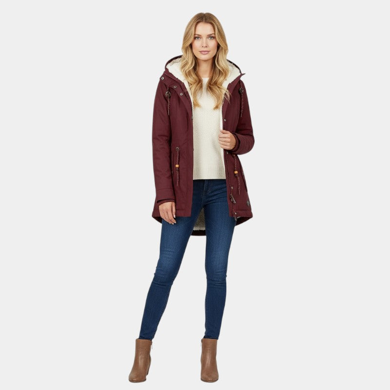 Women’s Hooded Jacket – Zip Front, Lined, Regular Fit