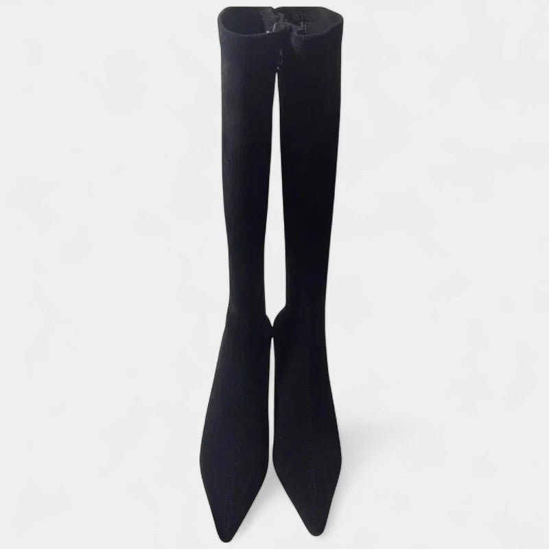 Women’s High Shaft Boots – Slim Heel, Pointed Toe