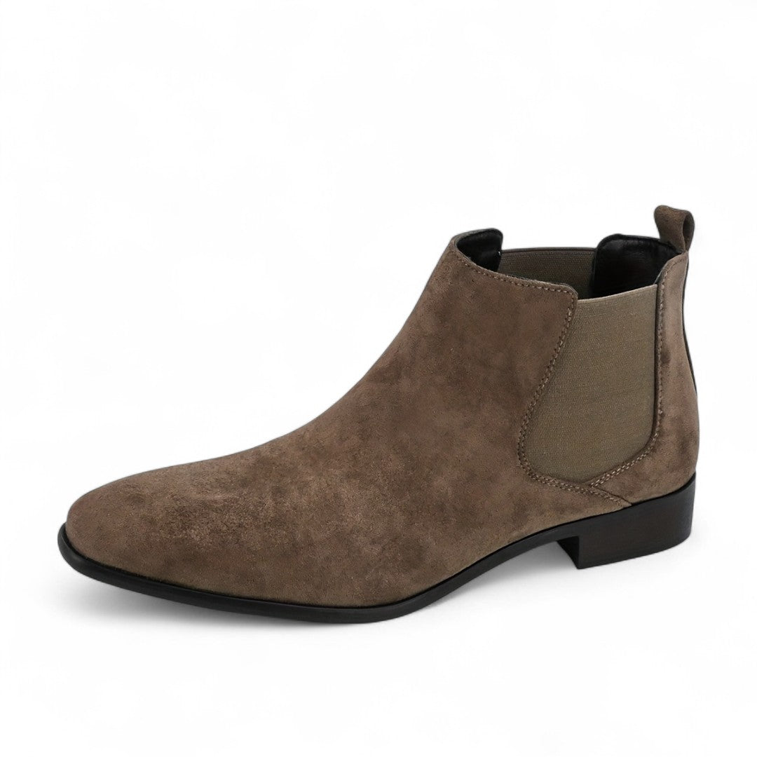 Men’s Chelsea Boots – Slip On Ankle Design, Round Toe, Block Heel