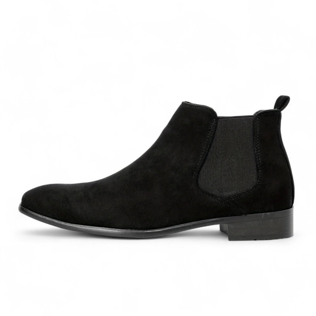 Men’s Chelsea Boots – Slip On Ankle Design, Round Toe, Block Heel