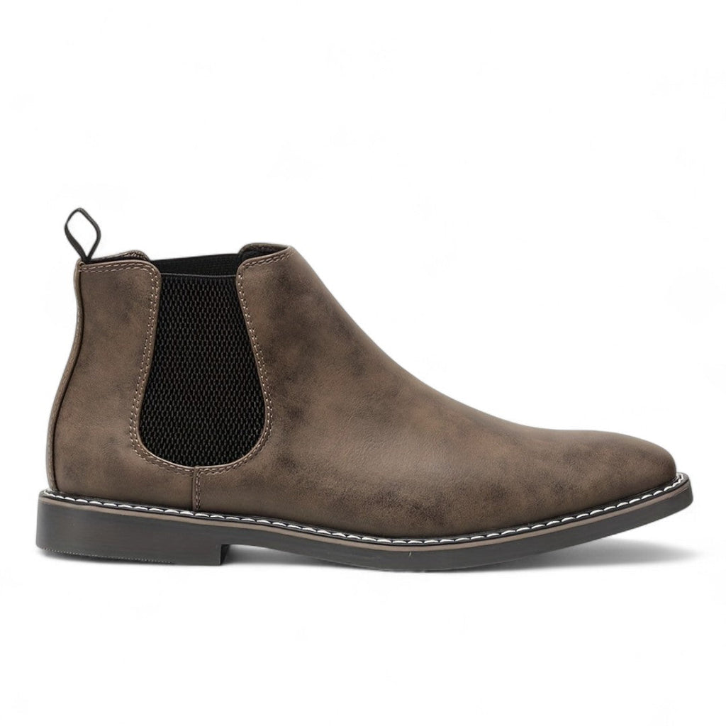 Men’s Chelsea Boots – Slip On Ankle Design, Round Toe, Rubber Sole