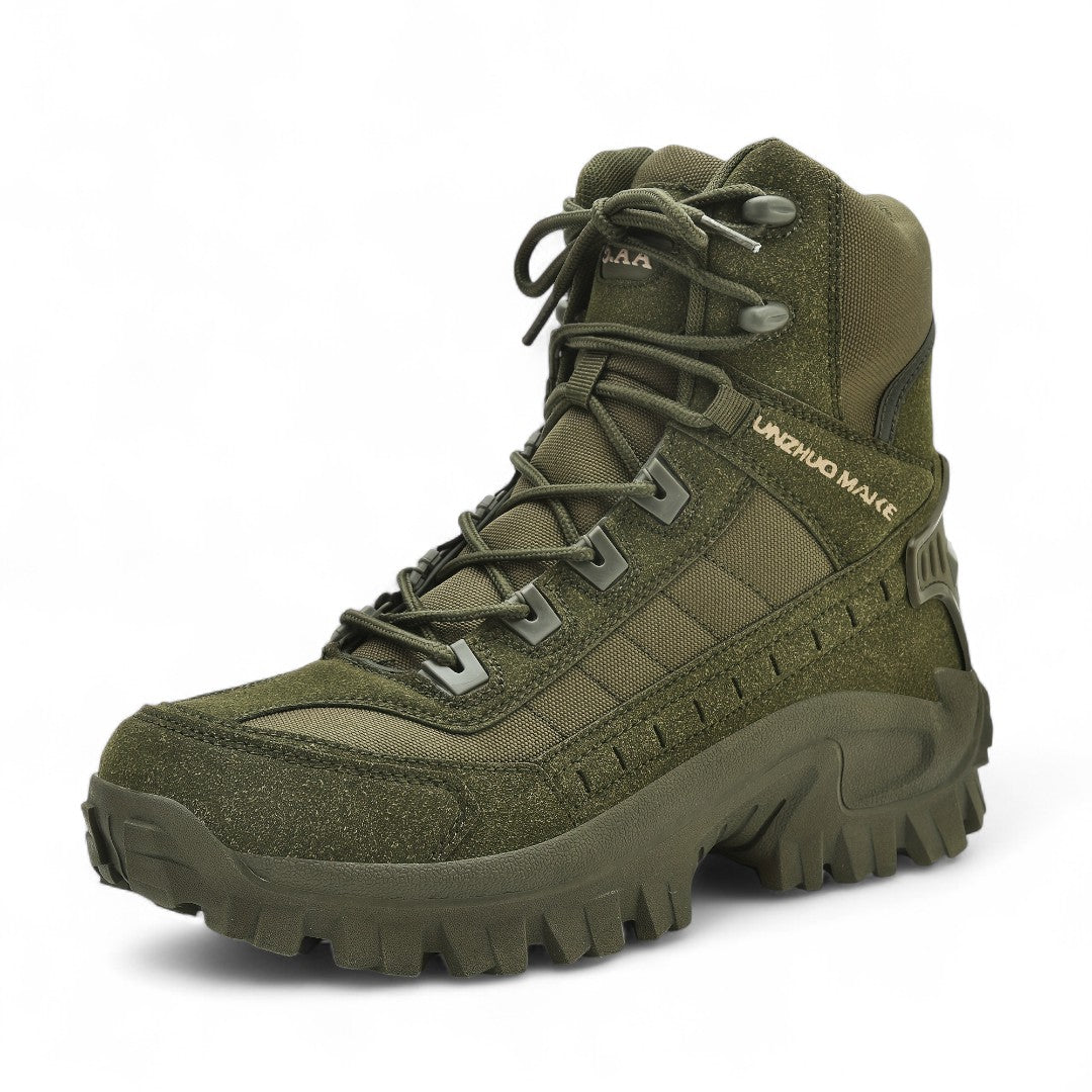 Men’s Hiking Boots – High Top Design, Lace Up, Grip Sole