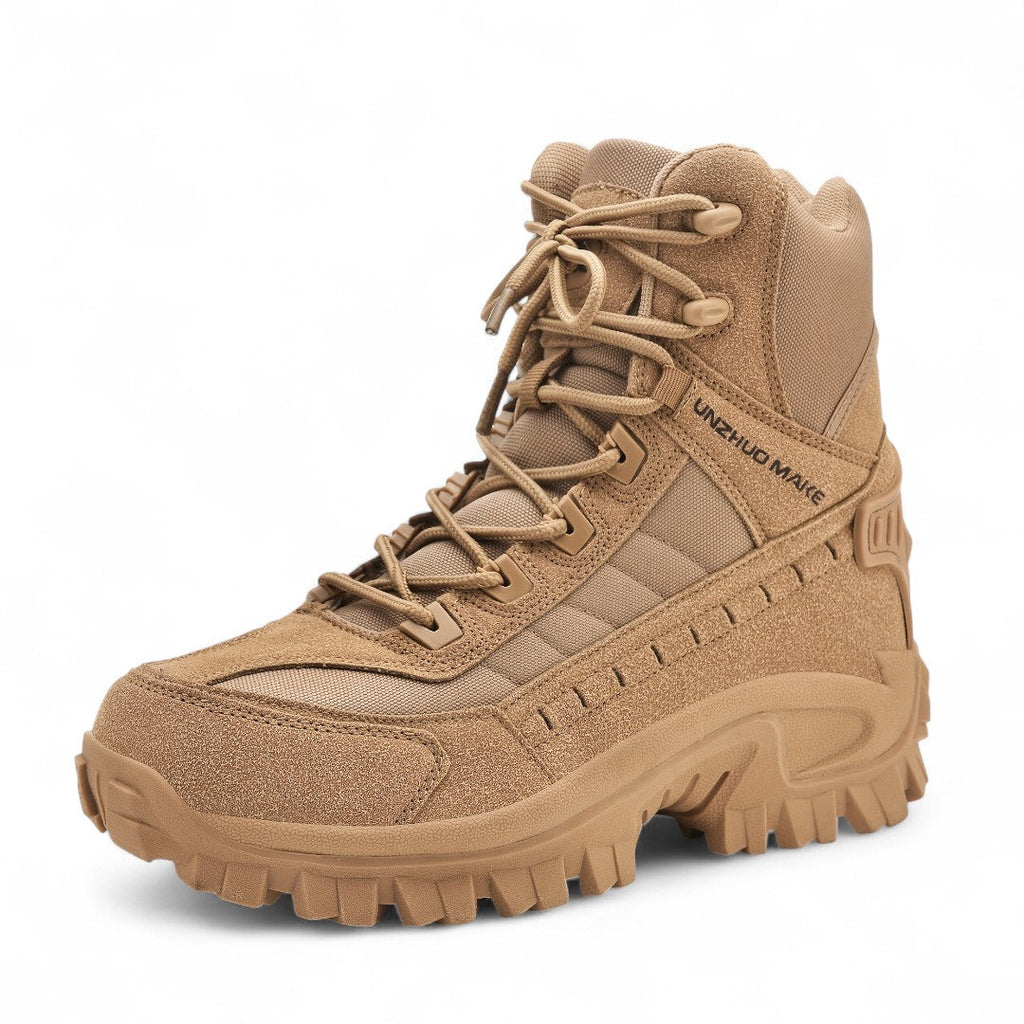 Men’s Hiking Boots – High Top Design, Lace Up, Grip Sole