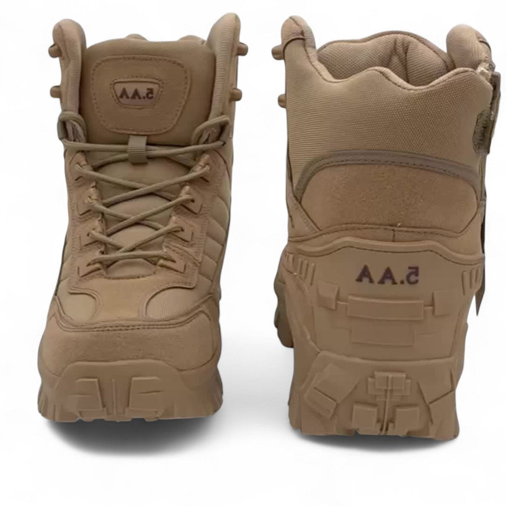 Men’s Hiking Boots – High Top Design, Lace Up, Grip Sole