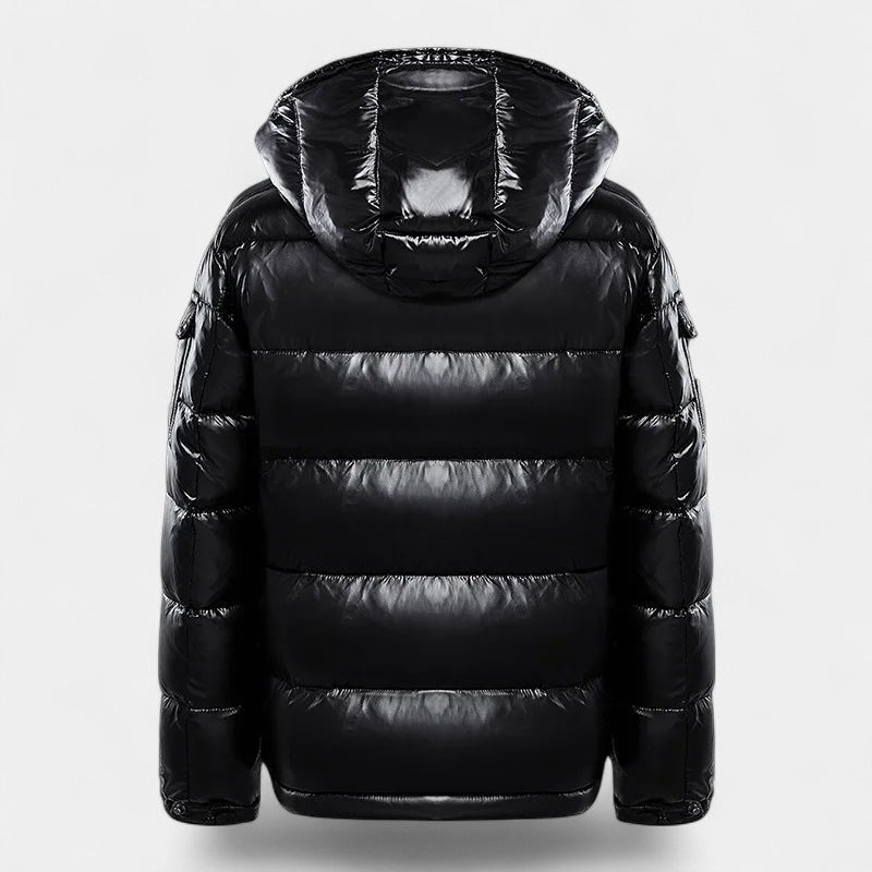 Men’s Hooded Padded Jacket – Gloss Finish