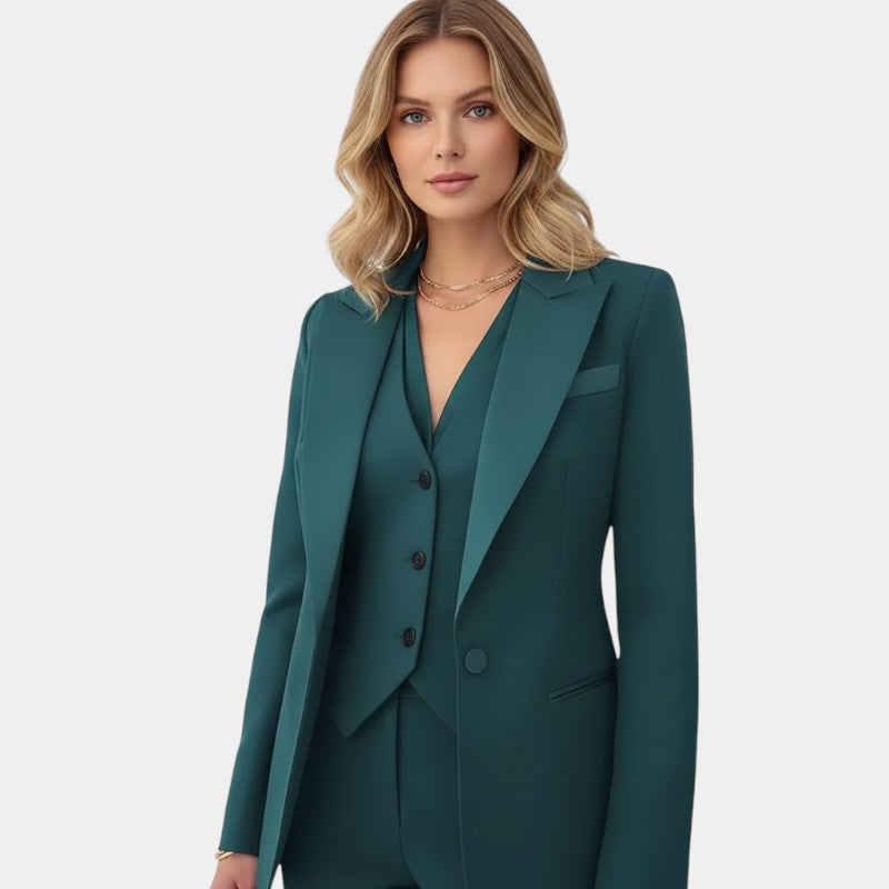 Women’s Blazer Suit Set – Jacket, Gilet and Trousers