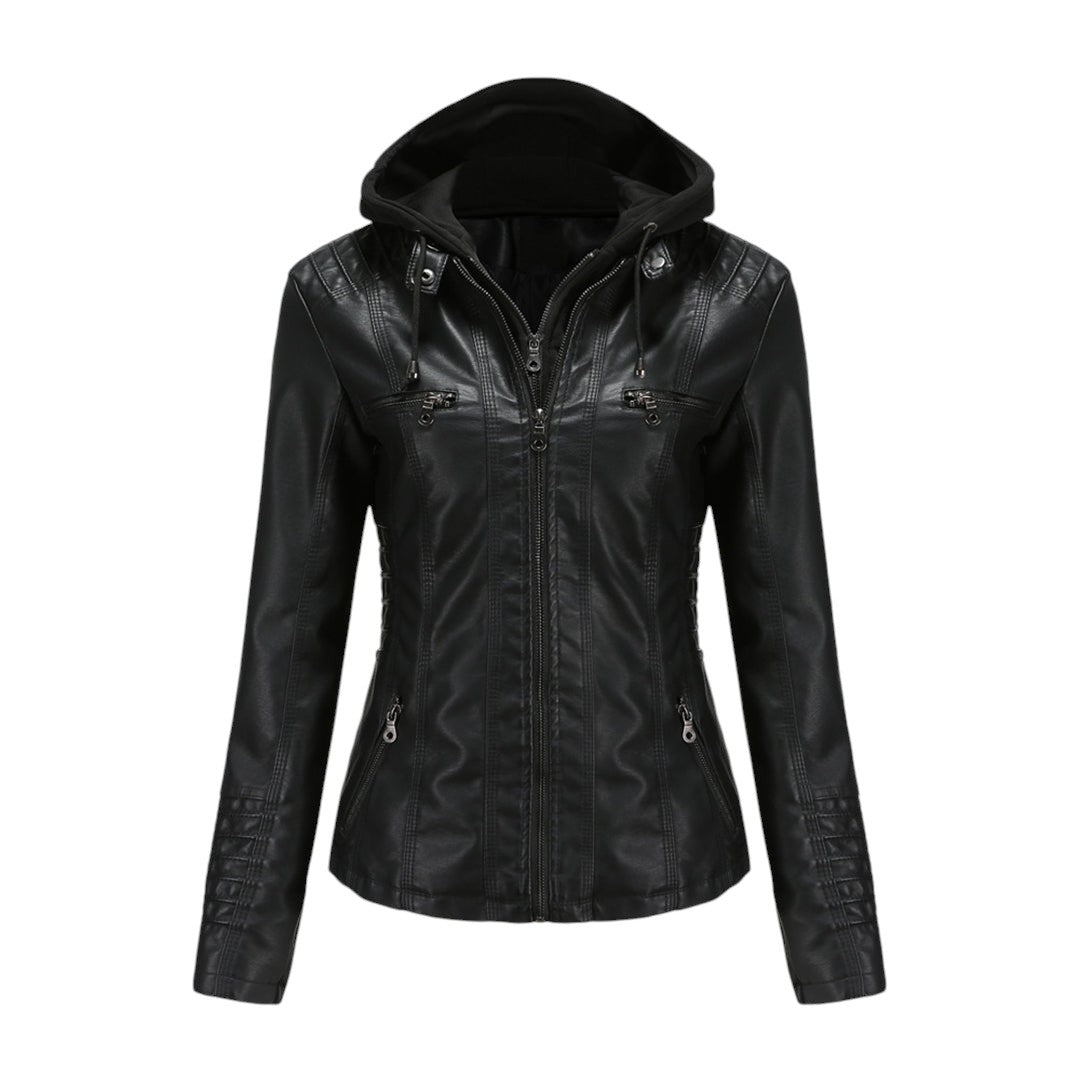 Women’s Jacket – Hooded Design, Slim Fit, Zip Pockets