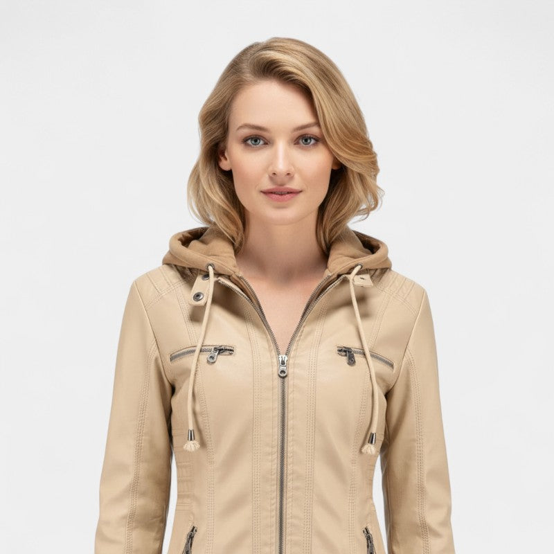 Women’s Jacket – Hooded Design, Slim Fit, Zip Pockets