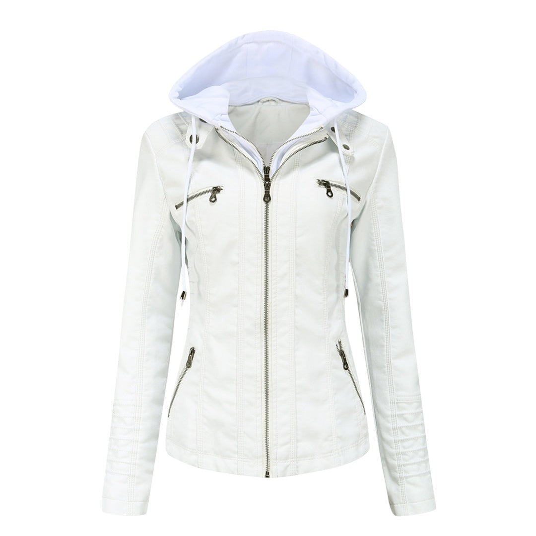 Women’s Jacket – Hooded Design, Slim Fit, Zip Pockets