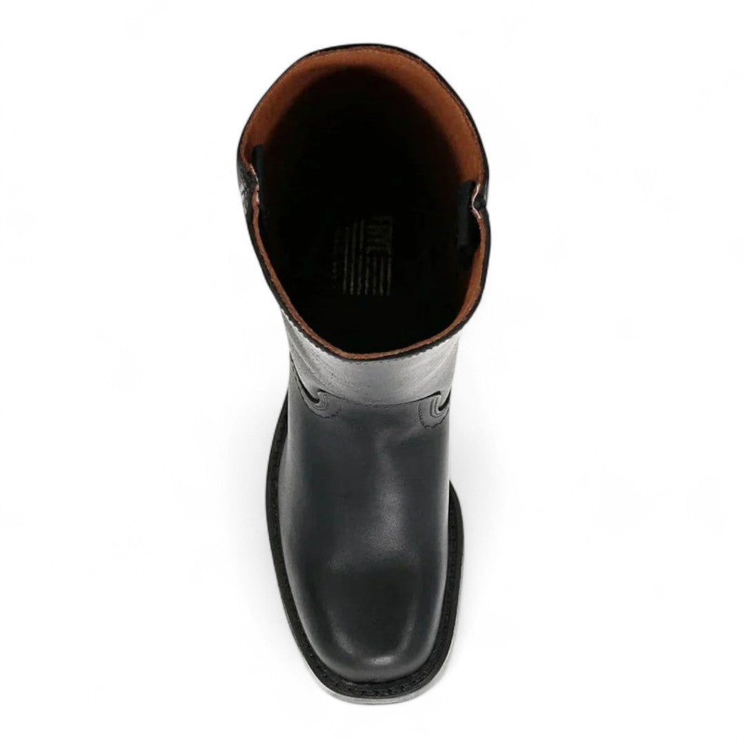 Women’s Knee High Boots – Round Toe, Block Heel, Pull On Design