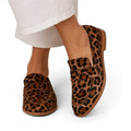 Women’s Loafers – Slip On Design, Animal Print, Low Heel
