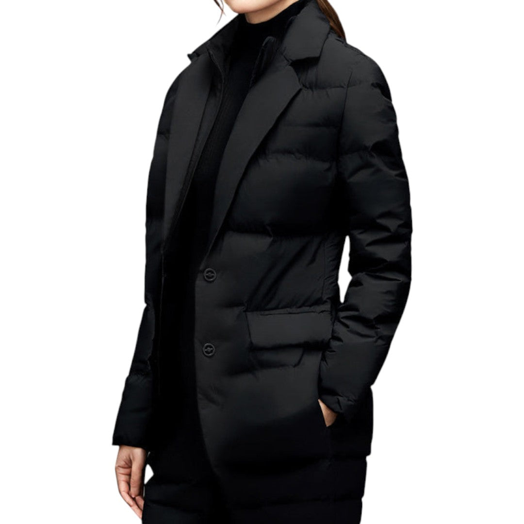 Women’s Padded Jacket – Button Front, Long Sleeves