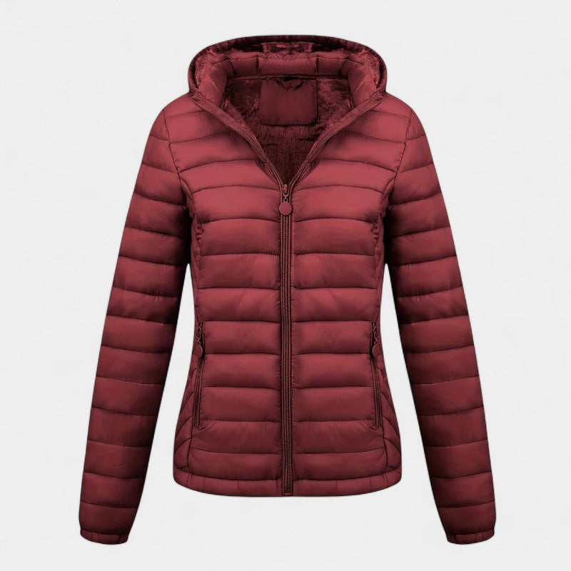 Women’s Padded Jacket – Hooded Design, Lining