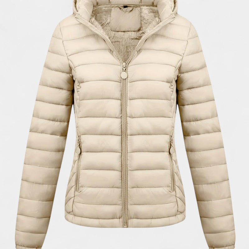 Women’s Padded Jacket – Hooded Design, Lining