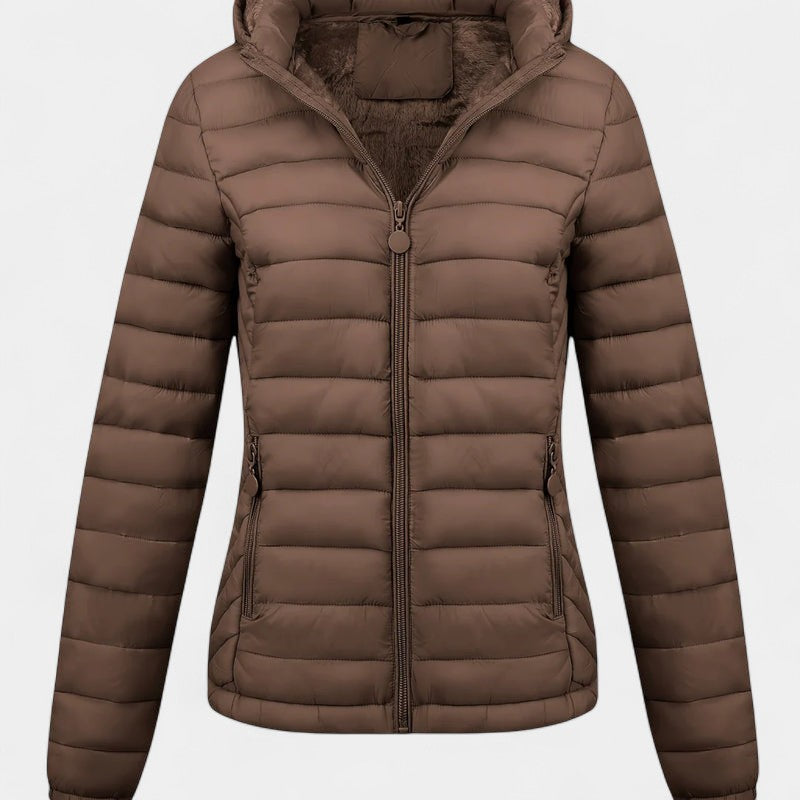Women’s Padded Jacket – Hooded Design, Lining