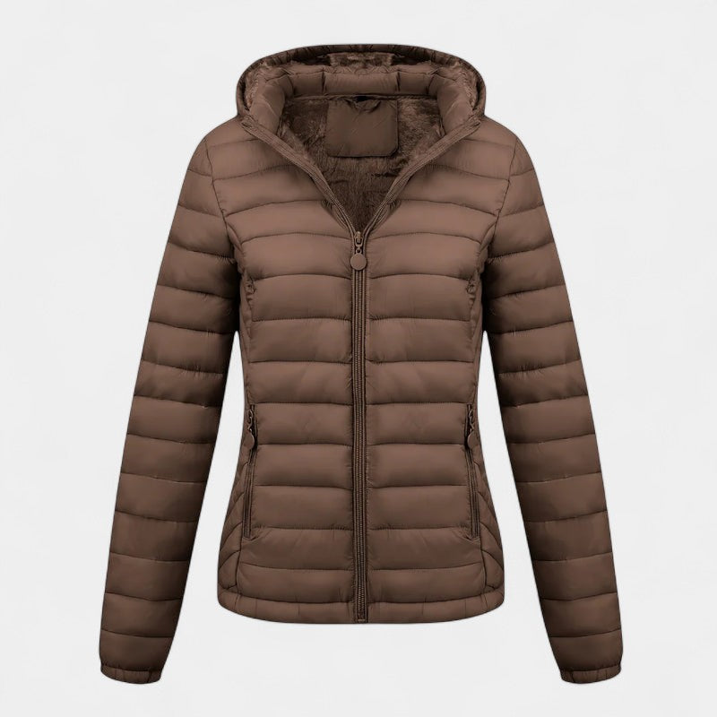 Women’s Padded Jacket – Hooded Design, Lining