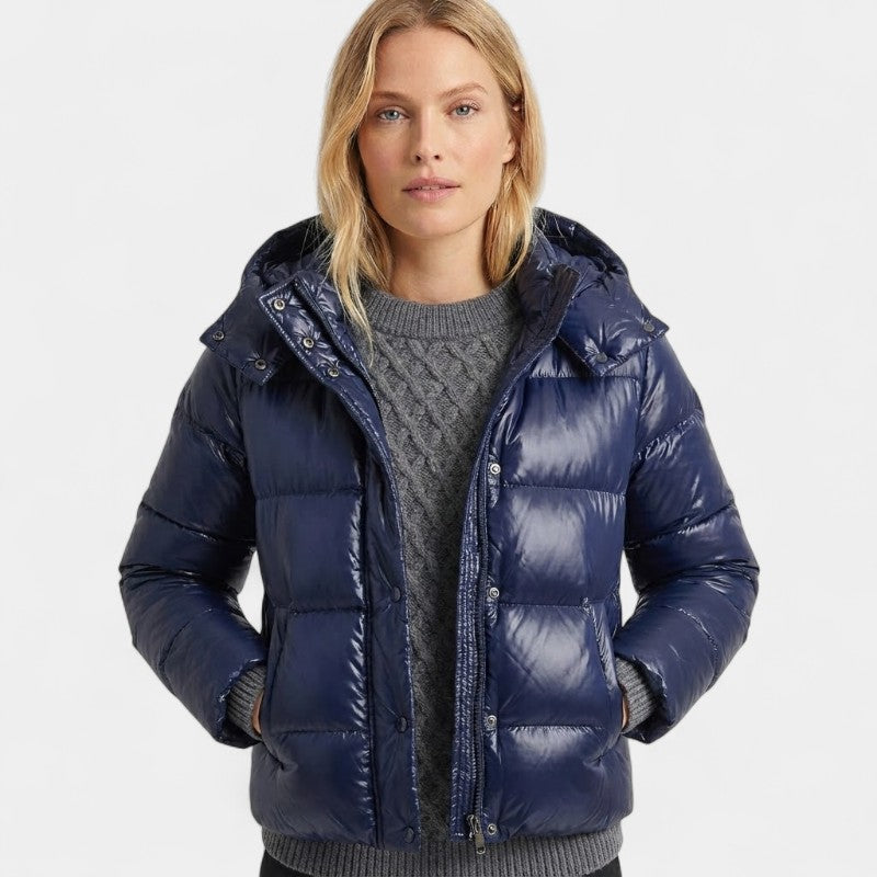 Women’s Padded Jacket – Hooded, Quilted Design