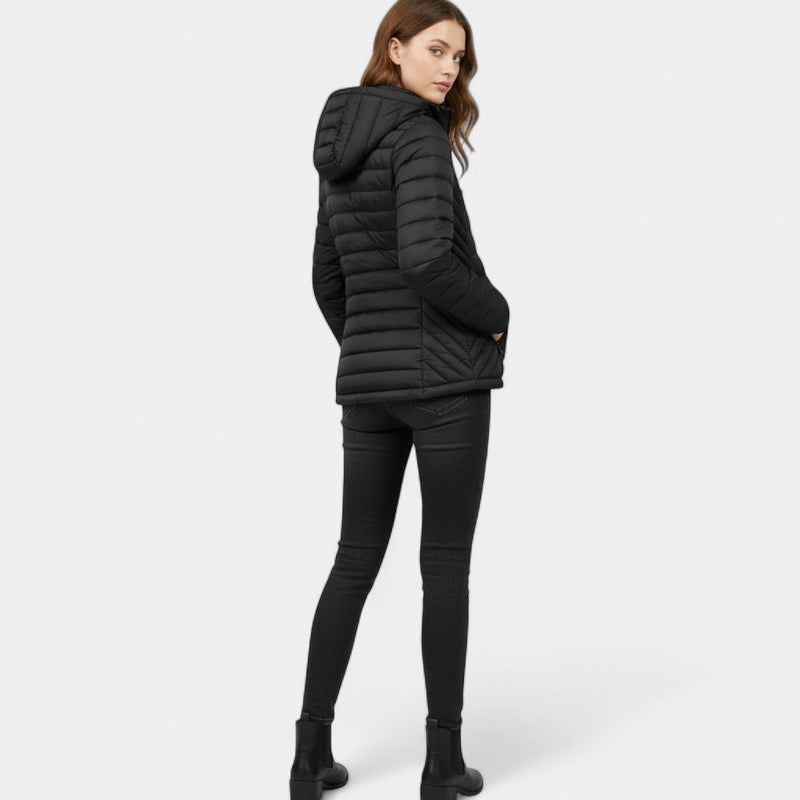Women’s Quilted Jacket – Hooded, Padded Design