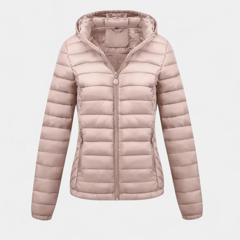 Women’s Quilted Jacket – Hooded, Padded Design