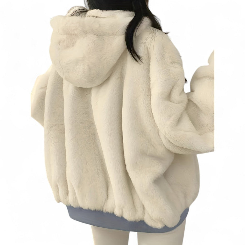 Women’s Reversible Jacket – Zip Front, Long Sleeves, Side Pockets, Oversized Fit