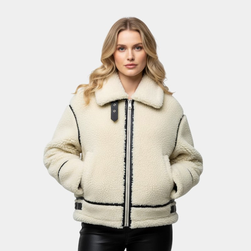 Women’s Soft Jacket – Zip Front, Oversized Fit